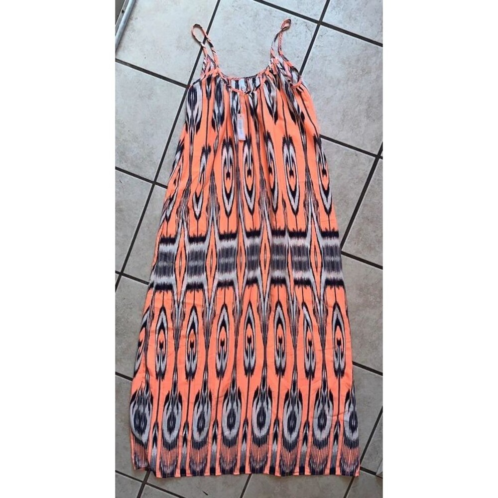 NWT Neon Orange Pinkblush Maxi Dress Size Medium
